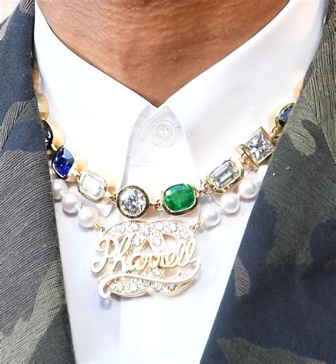 pharrell williams chanel necklace|chanel and pharrell instagram.